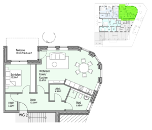 Grundriss Wohnung 2