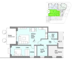 Grundriss Wohnung 3
